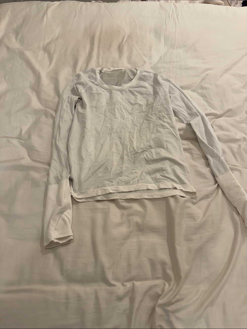 Long-Sleeve Thermal Top - White